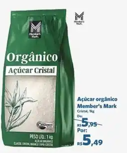 Sam's Club Açúcar orgânico Member's Mark Cristal, oferta