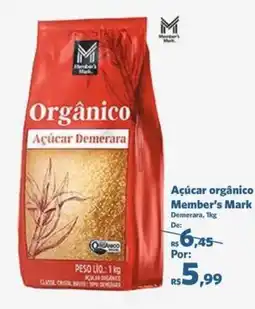 Sam's Club Açúcar orgânico Member's Mark Demerara, oferta