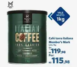 Sam's Club Café torra italiana Member's Mark Lata, oferta