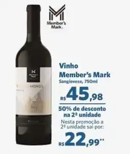Sam's Club Vinho Member's Mark Sangiovese, oferta