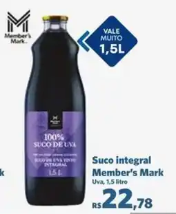 Sam's Club Suco integral Member's Mark Uva, oferta