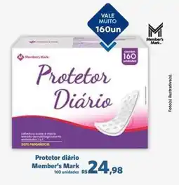 Sam's Club Protetor diário Members Mark oferta