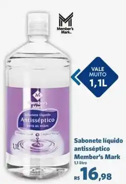 Sam's Club Sabonete líquido antisséptico Member's Mark oferta