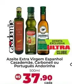Ultrabox Azeite Extra Virgem Espanhol Casademãe, Carbonell ou Português Andorinha oferta