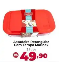 Assadeira Retangular Com Tampa Marinex
