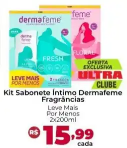 Ultrabox Kit Sabonete Íntimo Dermafeme Fragrâncias oferta