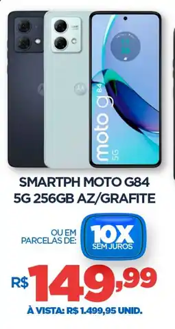 DB Supermercados Smartph moto g84 5g 256gb az/grafite oferta