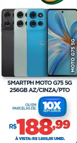 DB Supermercados Smartph moto g75 5g 256GB AZ/CINZA/PTO oferta