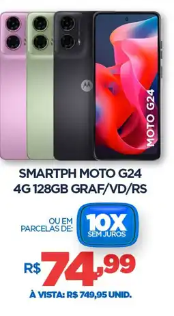 DB Supermercados Smartph moto g24 4g 128gb graf/vd/rs oferta