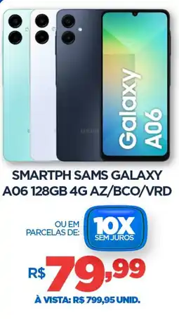 DB Supermercados Smartph sams galaxy a06 128gb 4g az/bco/vrd oferta