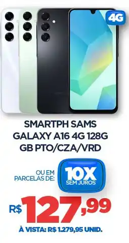 DB Supermercados Smartph sams galaxy a16 4g 128g gb pto/cza/vrd oferta
