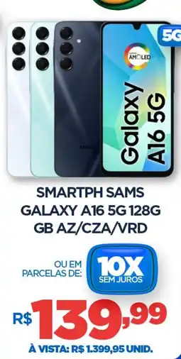 DB Supermercados Smartph sams galaxy a16 5g 128g gb az/cza/vrd oferta