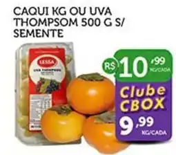 CenterBox Caqui kg ou uva thompsom s/ semente oferta