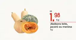 Cometa Supermercados Abóbora leite, jacaré ou menina oferta