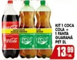 Higa's Supermercado Kit 1 coca cola+ 1 fanta guarana pet oferta