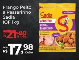Super Luna Frango Peito a Passarinho Sadia IQF oferta