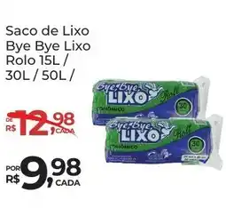 Super Luna Saco de Lixo Bye Bye Lixo Rolo oferta