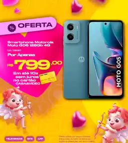 Casa e Vídeo Smartphone Motorola Moto GO5 128Gb 4G oferta