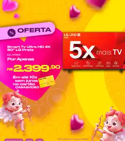 Casa e Vídeo Smart Tv Ultra HD 4K 50" LG Preta oferta