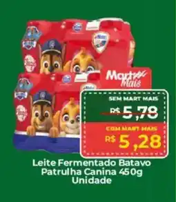 Mart Minas Leite Fermentado Batavo Patrulha Canina Unidade oferta