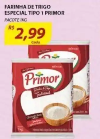 Assaí Atacadista Farinha De Trigo Especial Tipo 1 Primor 1kg oferta
