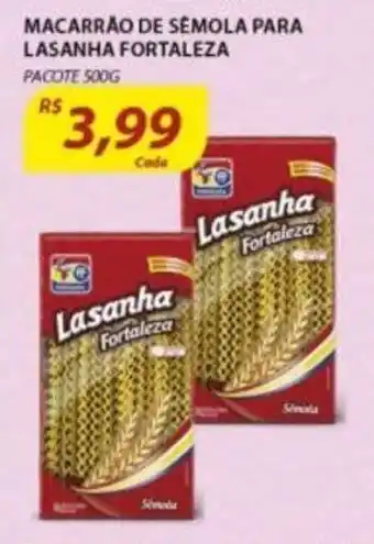 Macarrao de Semola Para Lasanha Fortaleza 500g