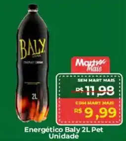 Mart Minas Energético Baly Pet Unidade oferta