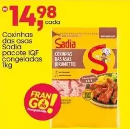 Frangolândia Coxinhas das asas Sadia pacote IQF congeladas oferta