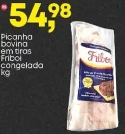 Picanha bovina em tiras Friboi congelada