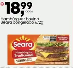 Frangolândia Hambúrguer bovino Seara congelado oferta