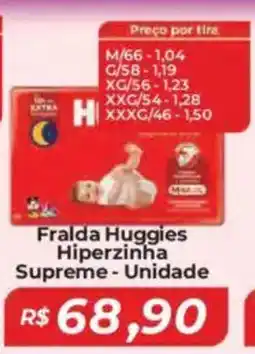 Mart Minas Fralda Huggies Hiperzinha Supreme - Unidade oferta