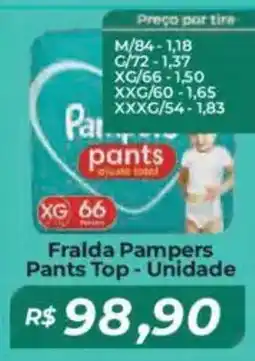 Mart Minas Fralda Pampers Pants Top - Unidade oferta