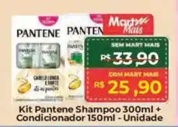 Mart Minas Kit Pantene Shampoo + Condicionador Unidade oferta