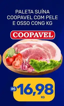Rede Cearense de Supermercados Paleta suína coopavel com pele e osso cong oferta
