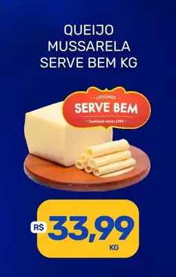 Rede Cearense de Supermercados Queijo mussarela serve bem oferta
