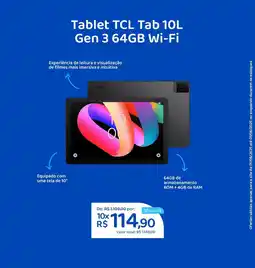 Nagem Tablet TCL Tab 10L Gen 3 64GB Wi-Fi oferta