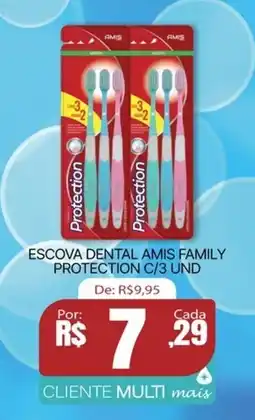 Escova dental amis family protection c/3 und