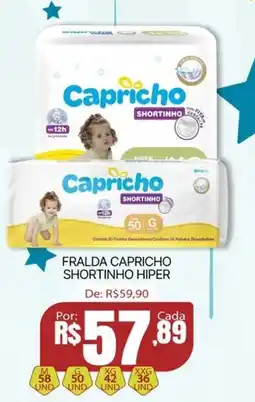 Farmácia Dose Certa Fralda capricho shortinho hiper oferta
