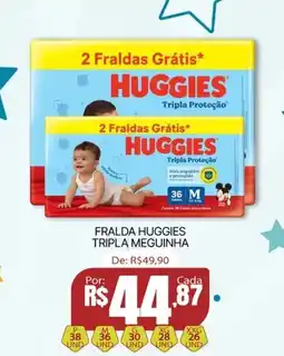 Farmácia Dose Certa Fralda huggies tripla meguinha oferta
