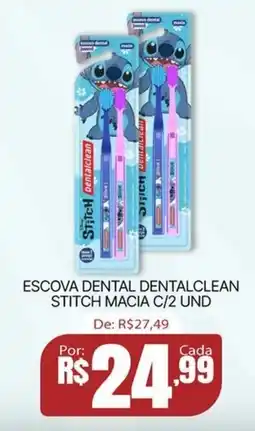 Escova dental dentalclean stitch macia c/2 und