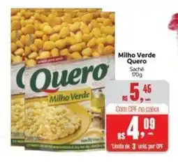Supermercados Mateus Milho Verde Quero Sache oferta