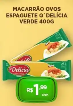 DB Supermercados Macarrão ovos espaguete q'delícia verde oferta
