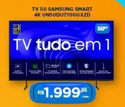 DB Supermercados Tv 50 samsung smart 4K UN50DU7700GXZD oferta