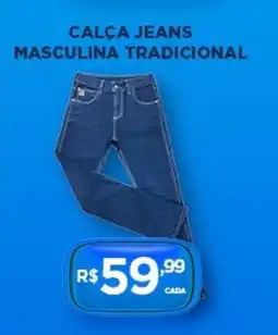 DB Supermercados Calça jeans masculina tradicional oferta