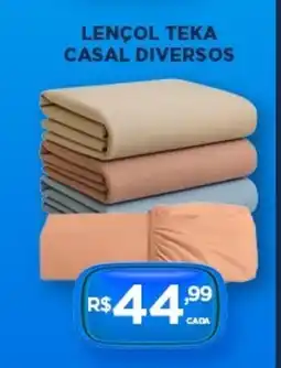 DB Supermercados Lençol teka casal diversos oferta