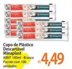 Atacadão Copo de Plástico Descartável Minaplast oferta