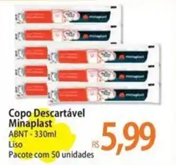 Atacadão Copo Descartável Minaplast oferta