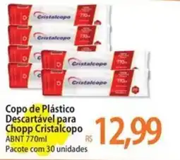 Atacadão Copo de Plástico Descartável para Chopp Cristalcopo oferta