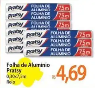 Atacadão Folha de Alumínio Pratsy oferta