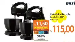 Atacadão Batedeira Britânia oferta